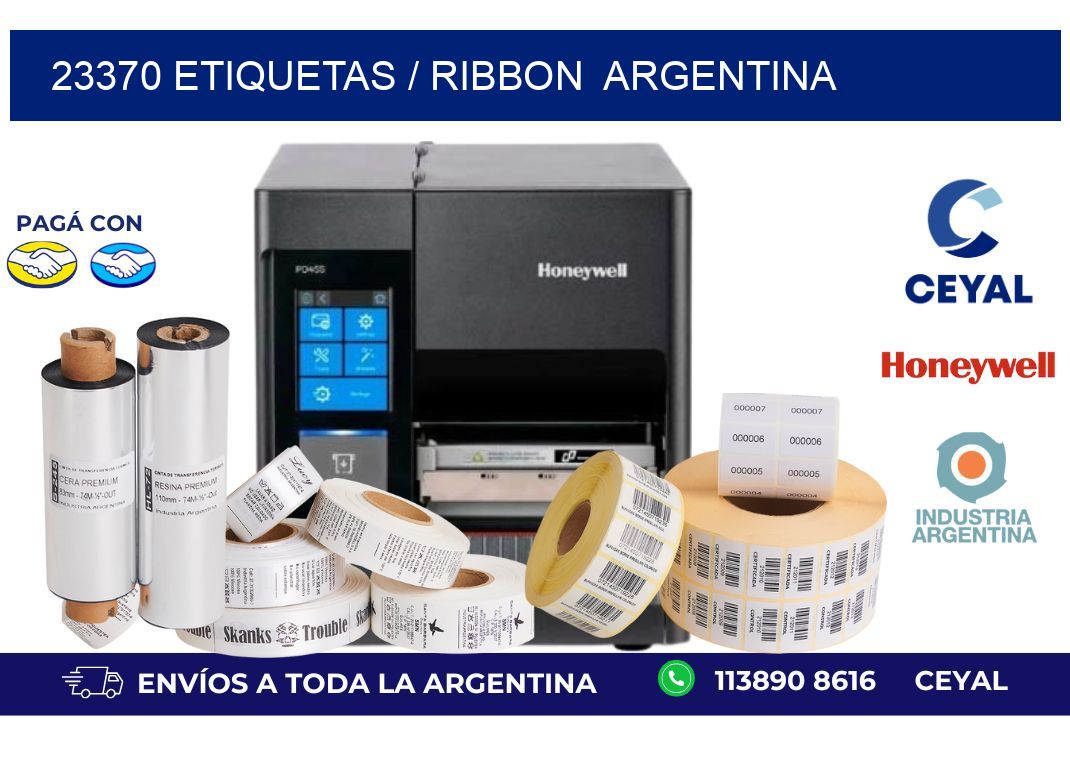 23370 ETIQUETAS / RIBBON  ARGENTINA