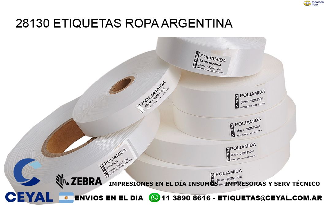 28130 ETIQUETAS ROPA ARGENTINA
