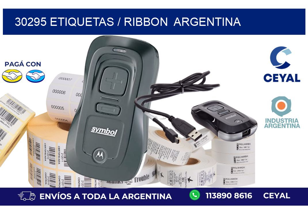 30295 ETIQUETAS / RIBBON  ARGENTINA