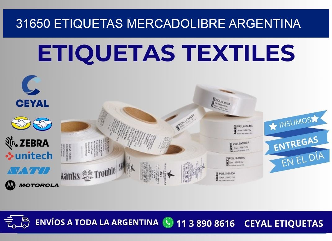 31650 ETIQUETAS MERCADOLIBRE ARGENTINA