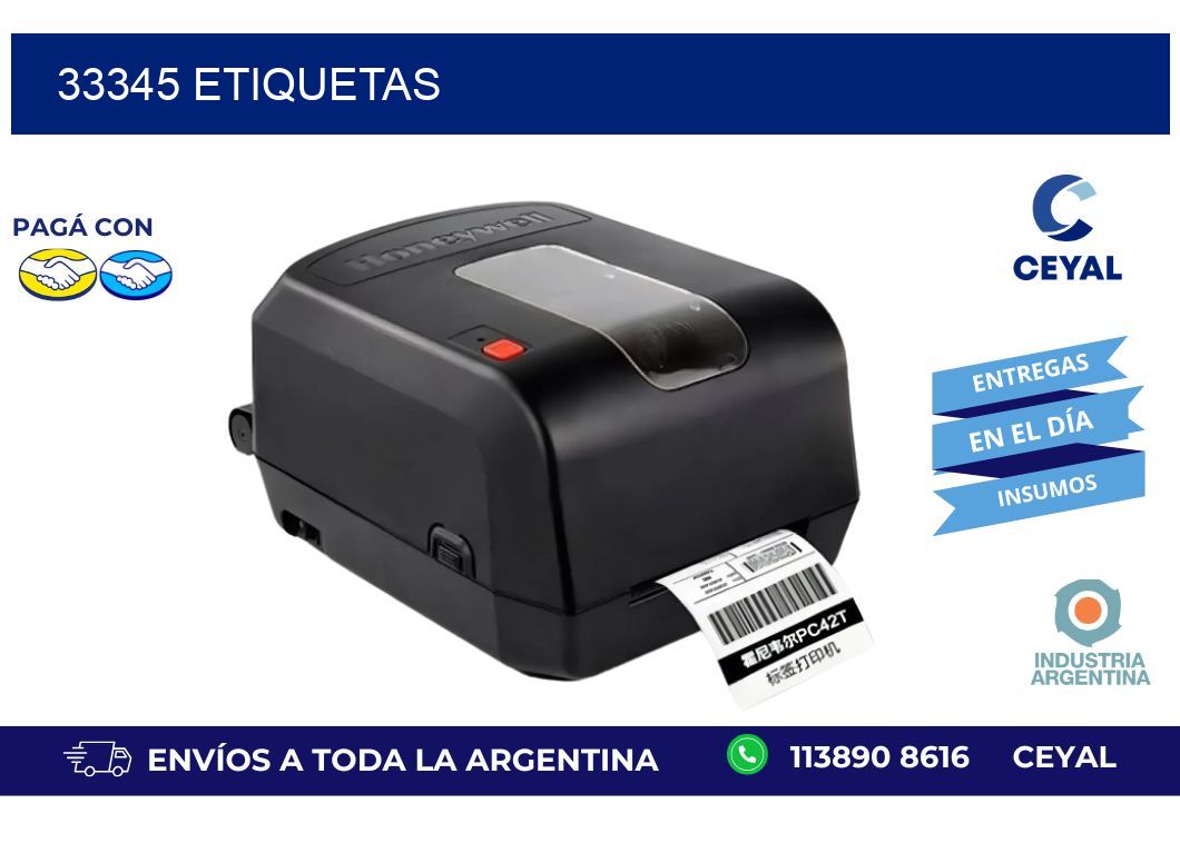 33345 ETIQUETAS