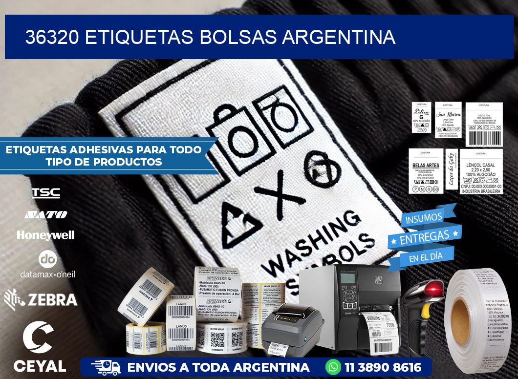 36320 ETIQUETAS BOLSAS ARGENTINA