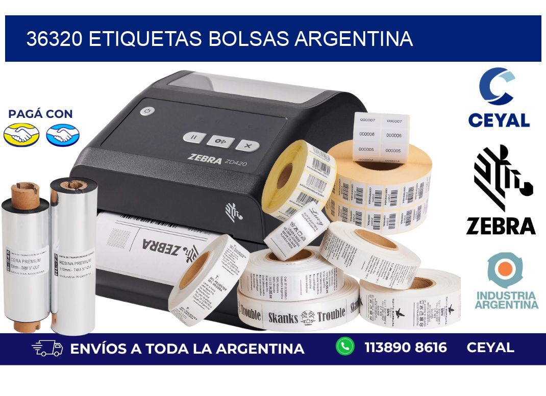 36320 ETIQUETAS BOLSAS ARGENTINA