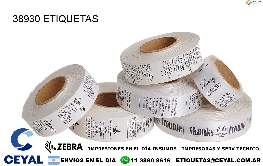 38930 ETIQUETAS