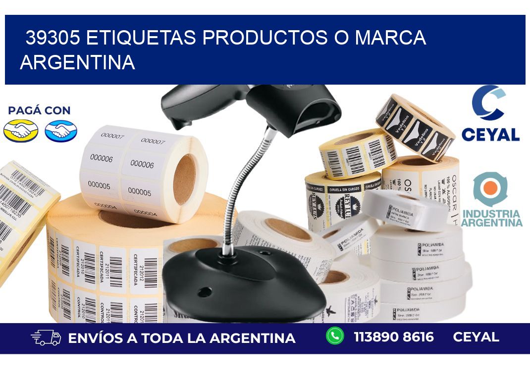39305 ETIQUETAS PRODUCTOS O MARCA ARGENTINA