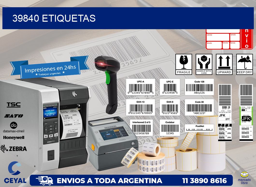 39840 ETIQUETAS