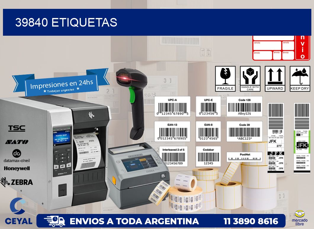 39840 ETIQUETAS