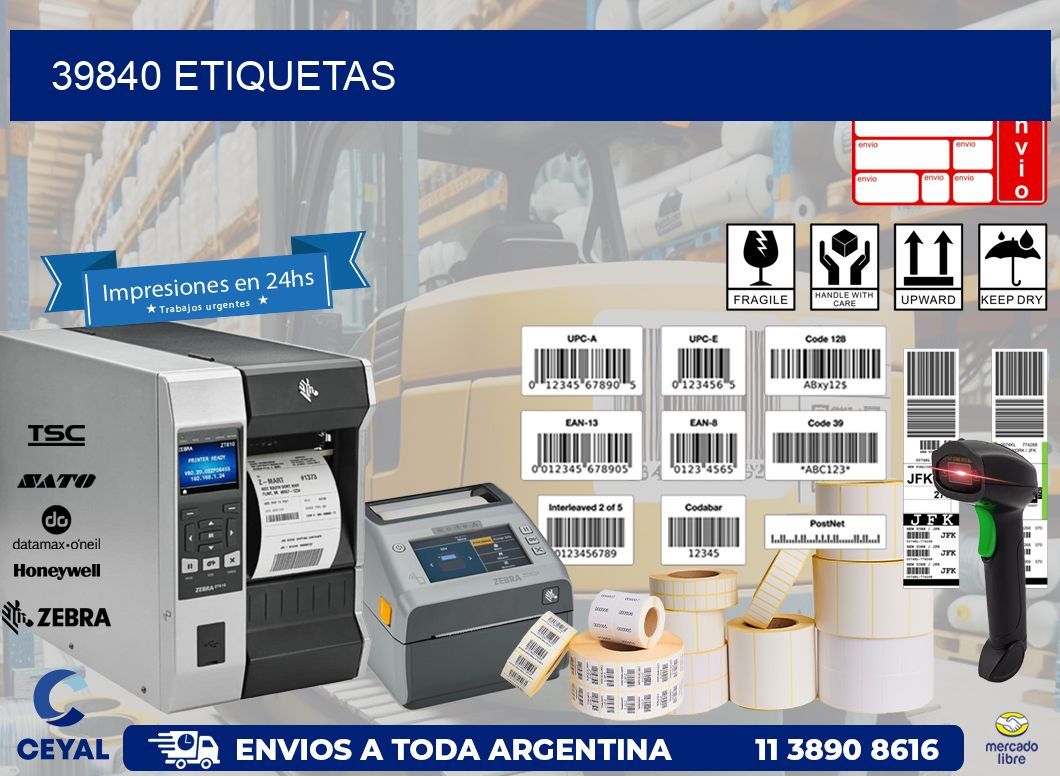 39840 ETIQUETAS