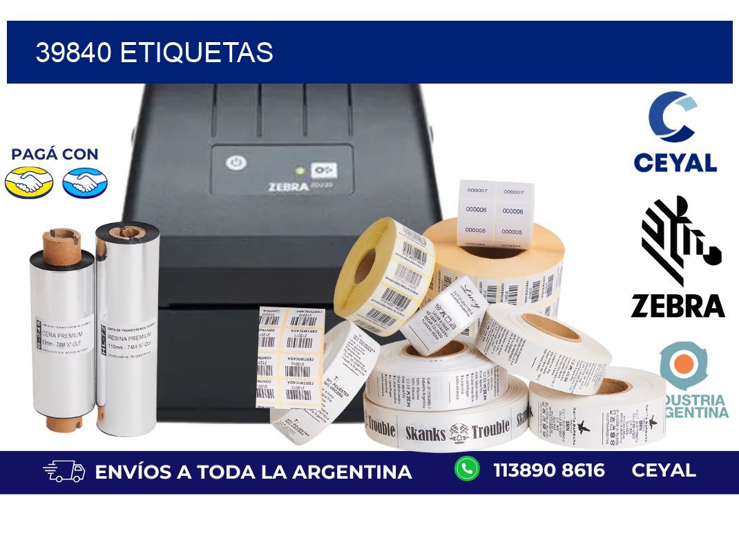 39840 ETIQUETAS