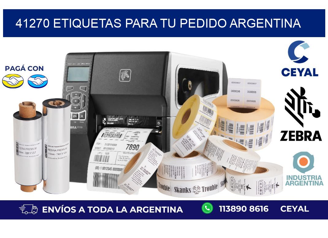 41270 ETIQUETAS PARA TU PEDIDO ARGENTINA