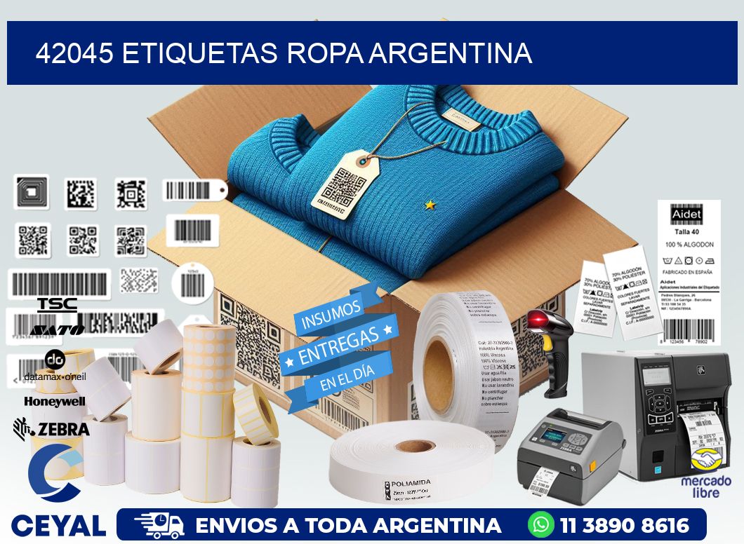 42045 ETIQUETAS ROPA ARGENTINA