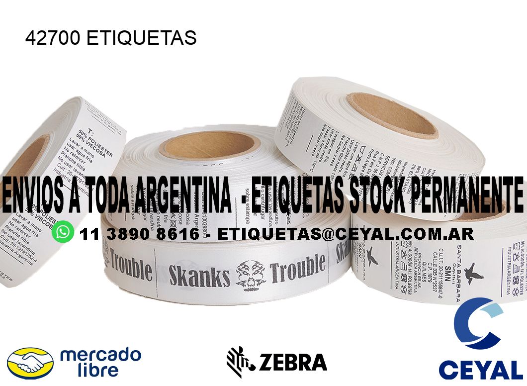 42700 ETIQUETAS