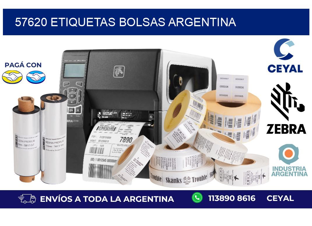 57620 ETIQUETAS BOLSAS ARGENTINA