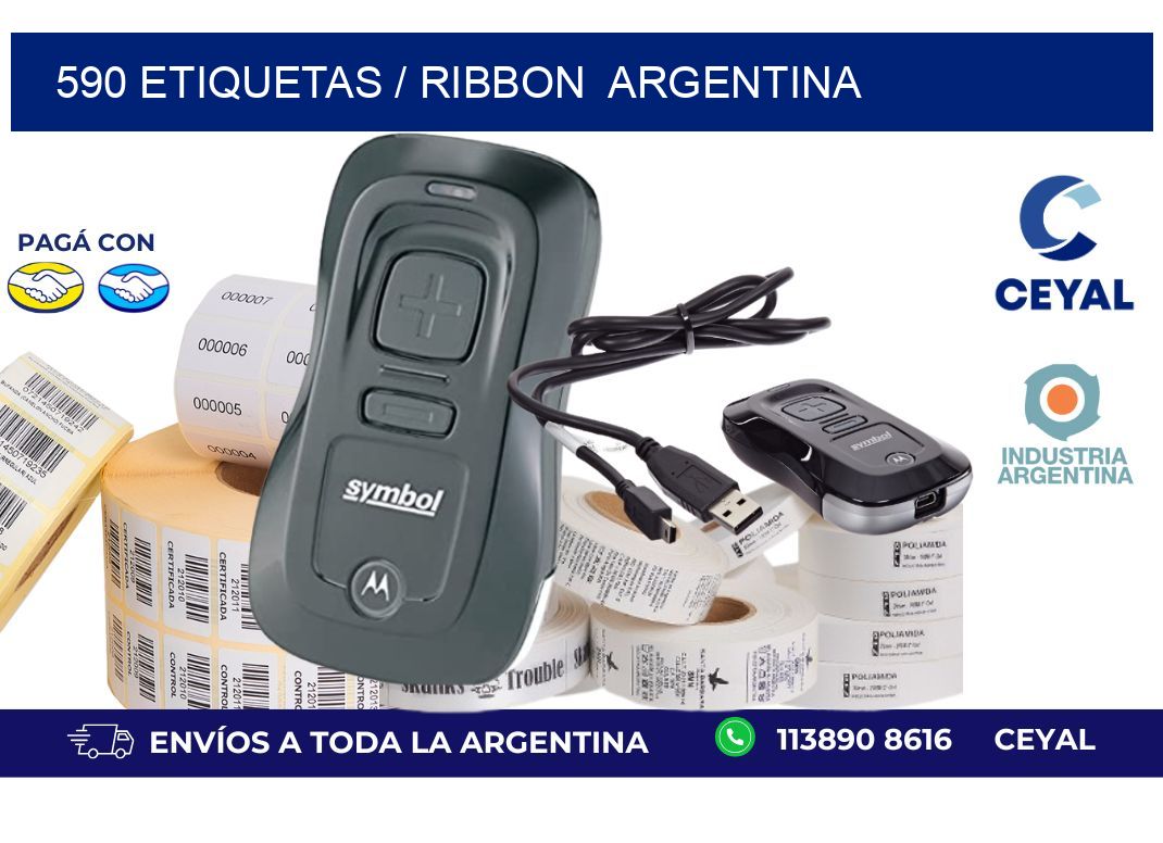 590 ETIQUETAS / RIBBON  ARGENTINA