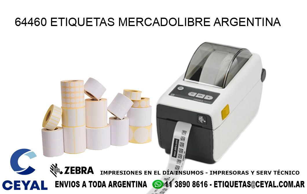 64460 ETIQUETAS MERCADOLIBRE ARGENTINA