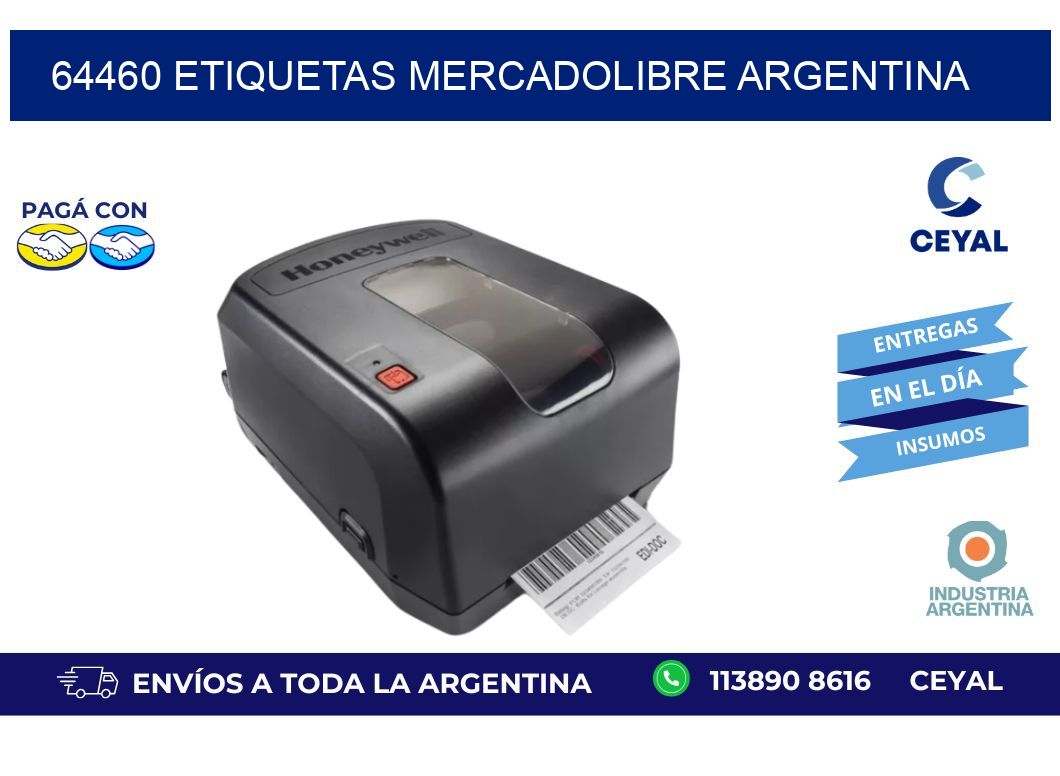 64460 ETIQUETAS MERCADOLIBRE ARGENTINA