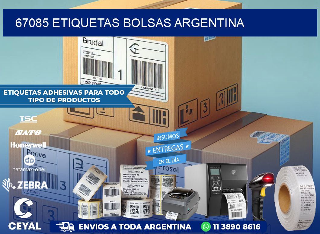 67085 ETIQUETAS BOLSAS ARGENTINA
