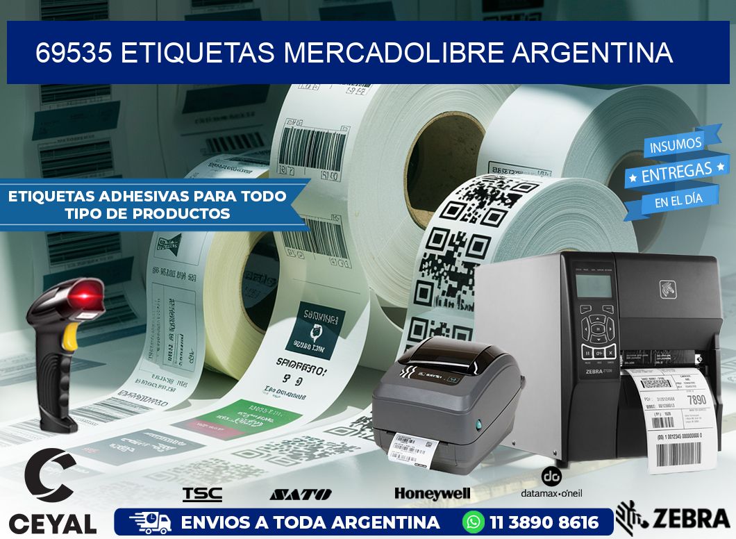 69535 ETIQUETAS MERCADOLIBRE ARGENTINA