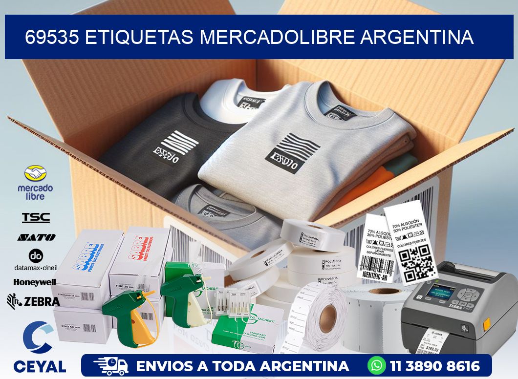 69535 ETIQUETAS MERCADOLIBRE ARGENTINA