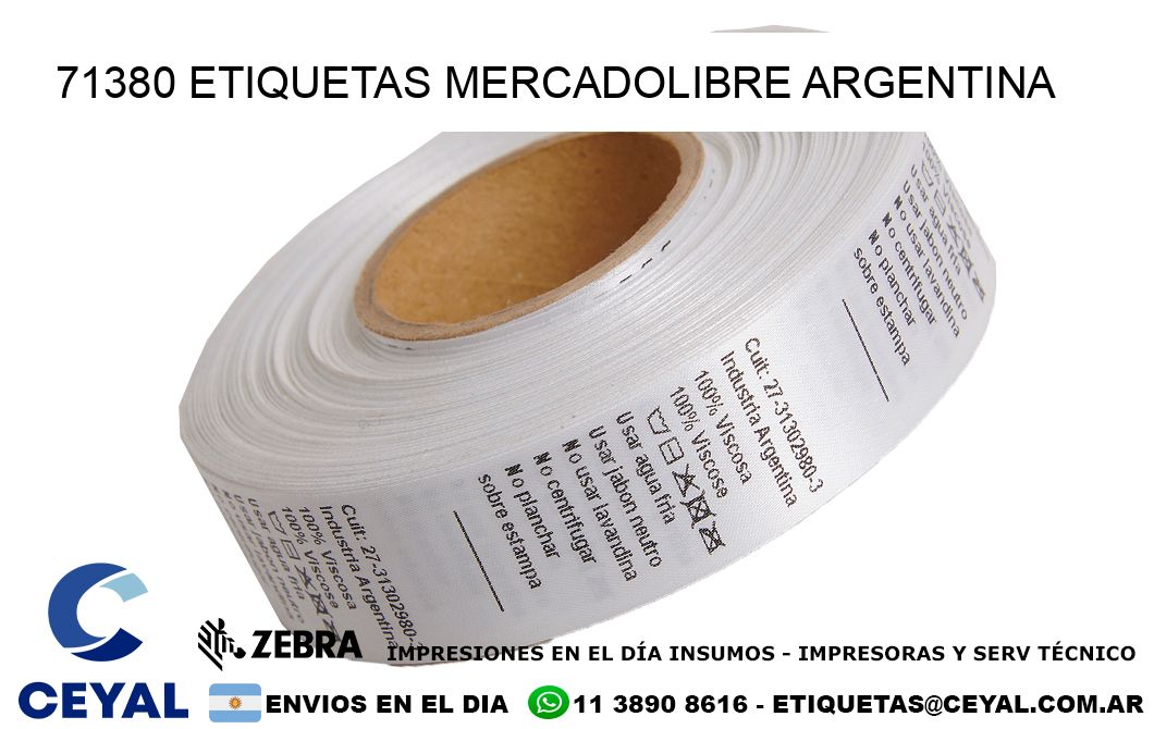71380 ETIQUETAS MERCADOLIBRE ARGENTINA