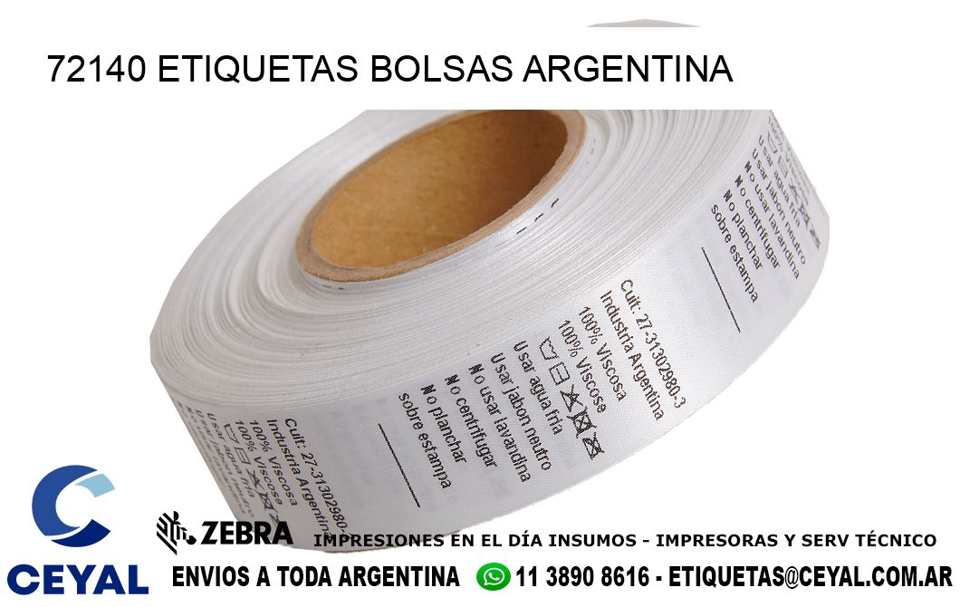 72140 ETIQUETAS BOLSAS ARGENTINA