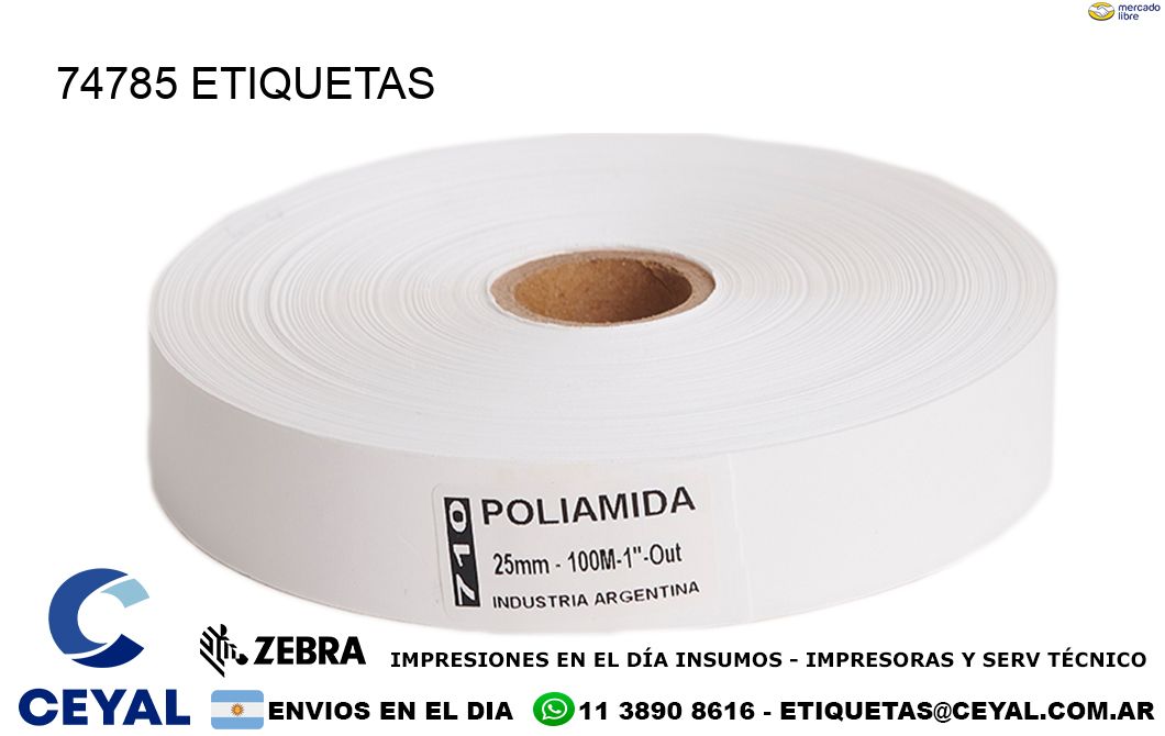 74785 ETIQUETAS