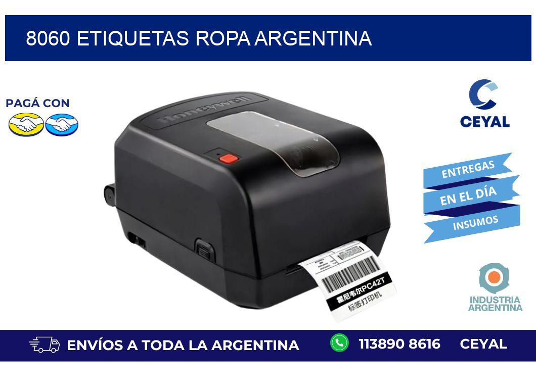 8060 ETIQUETAS ROPA ARGENTINA
