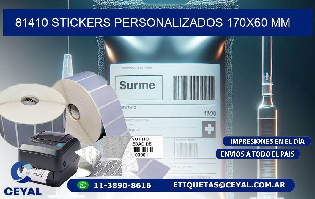81410 STICKERS PERSONALIZADOS 170×60 mm