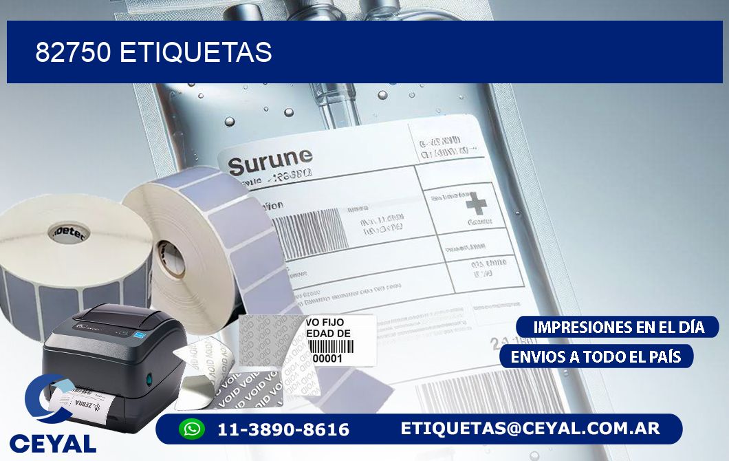 82750 ETIQUETAS