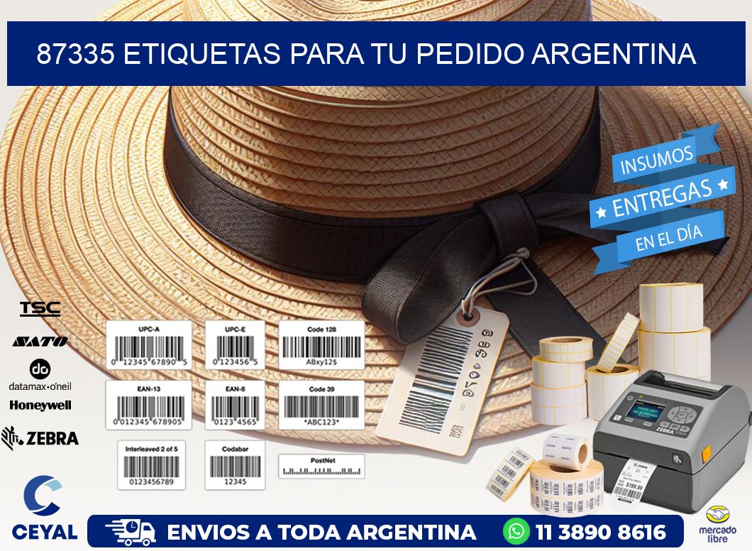 87335 ETIQUETAS PARA TU PEDIDO ARGENTINA