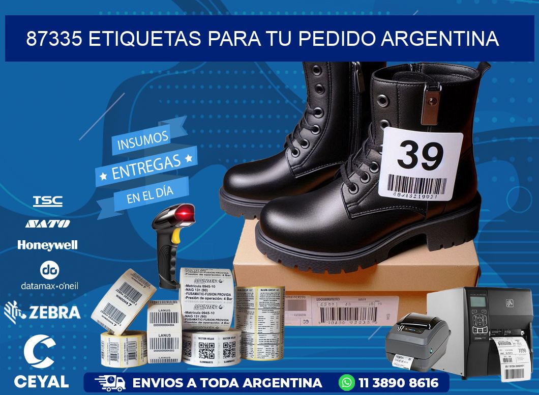 87335 ETIQUETAS PARA TU PEDIDO ARGENTINA