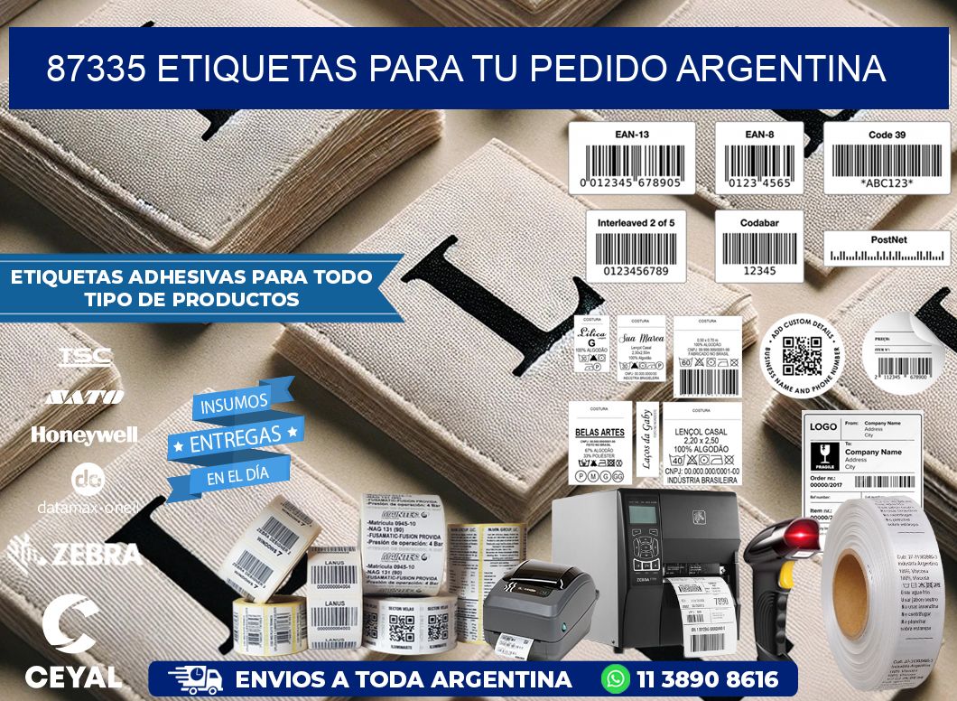 87335 ETIQUETAS PARA TU PEDIDO ARGENTINA