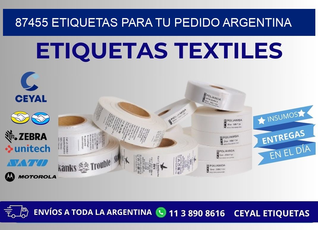 87455 ETIQUETAS PARA TU PEDIDO ARGENTINA