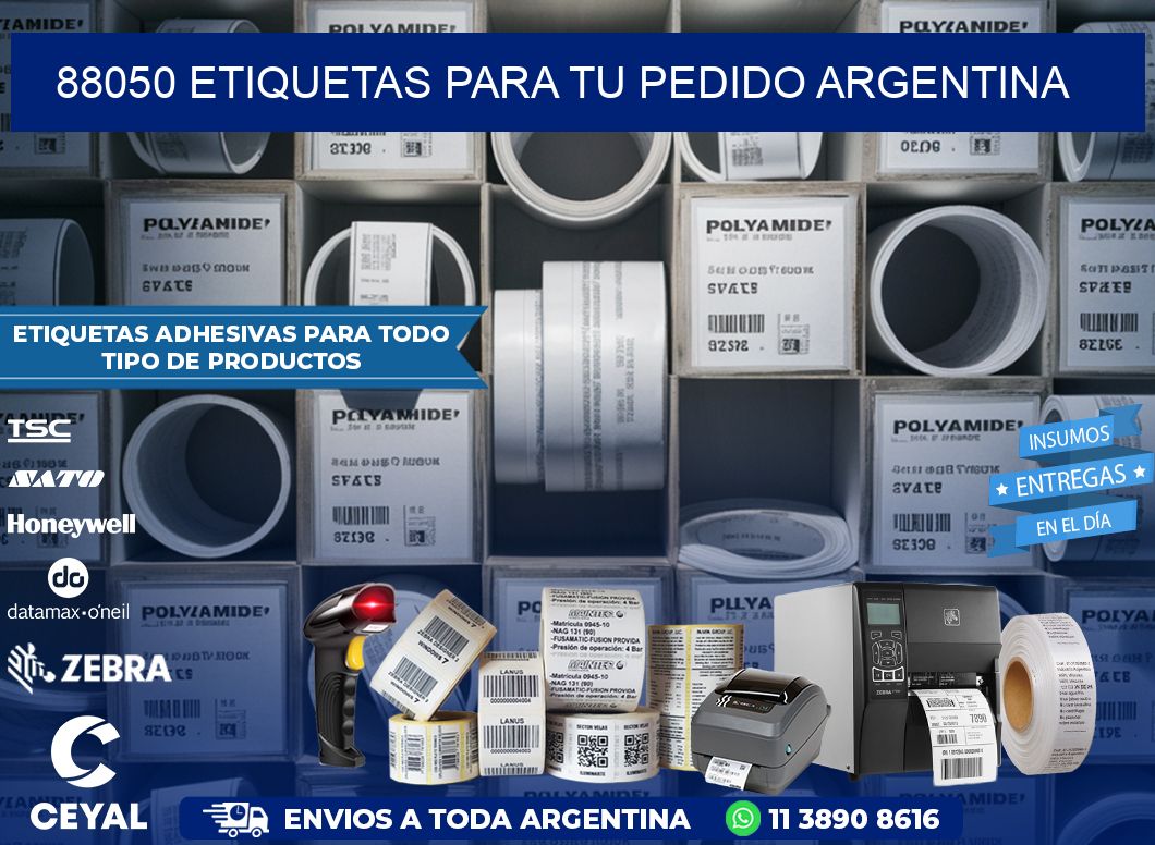 88050 ETIQUETAS PARA TU PEDIDO ARGENTINA