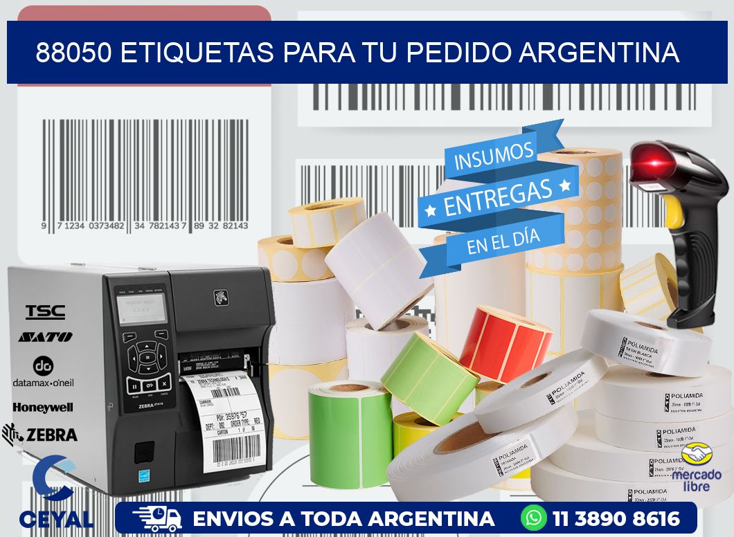 88050 ETIQUETAS PARA TU PEDIDO ARGENTINA