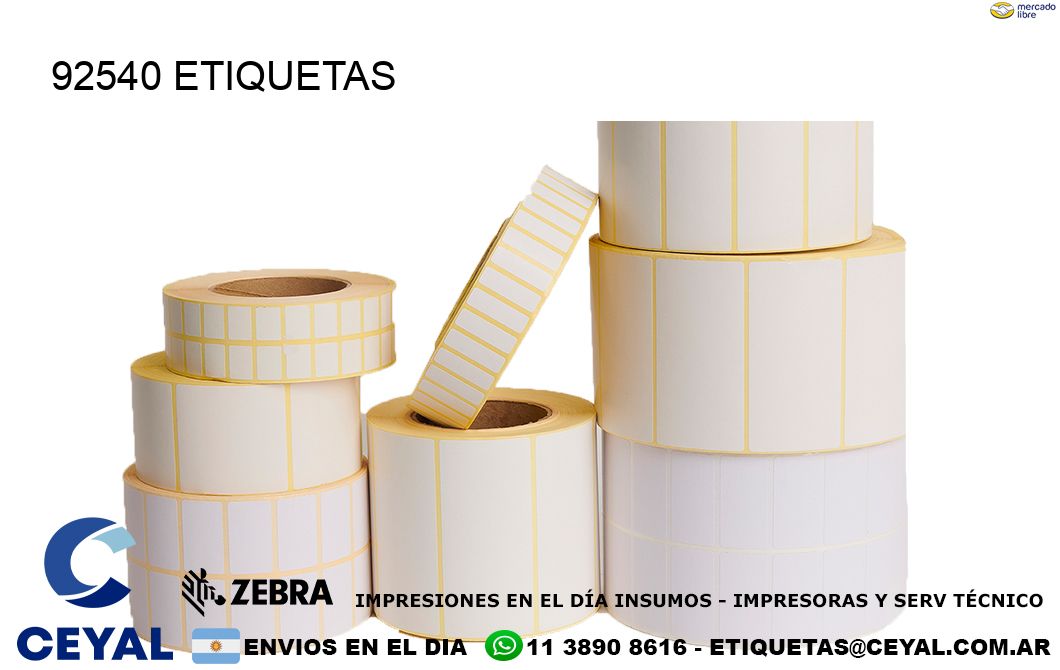 92540 ETIQUETAS