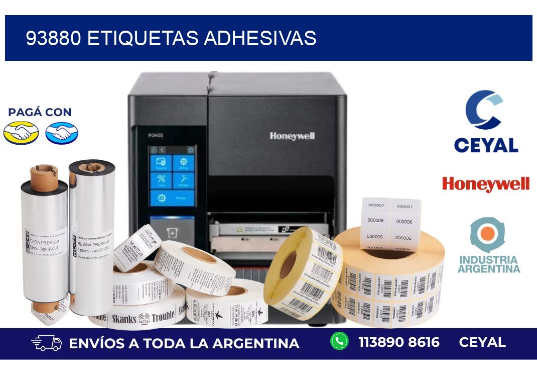 93880 ETIQUETAS ADHESIVAS