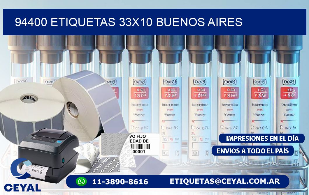 94400 ETIQUETAS 33x10 buenos aires