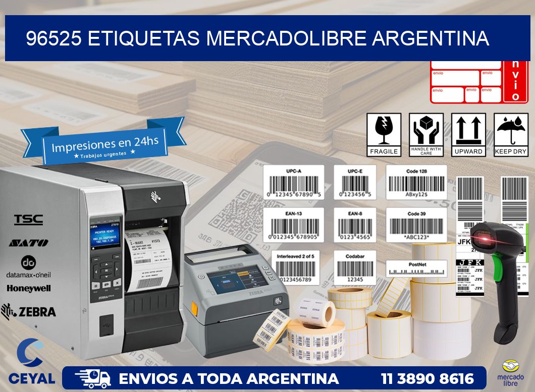 96525 ETIQUETAS MERCADOLIBRE ARGENTINA