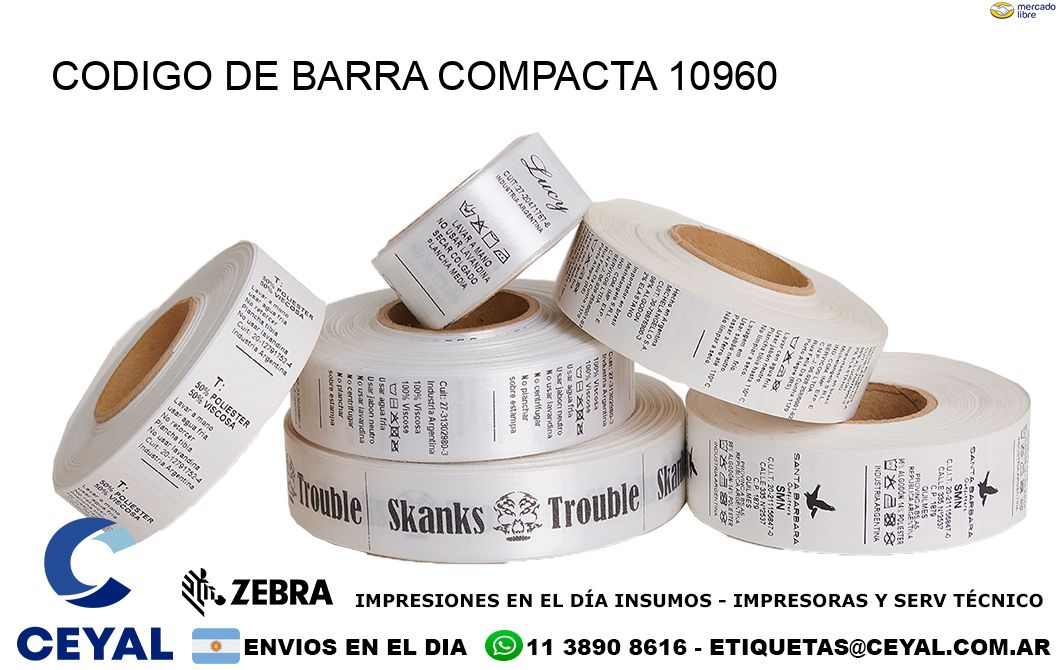 CODIGO DE BARRA COMPACTA 10960