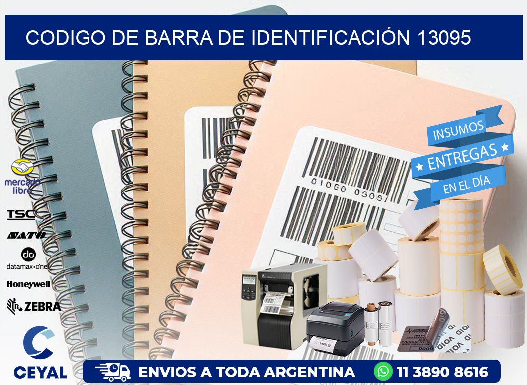 CODIGO DE BARRA DE IDENTIFICACIÓN 13095