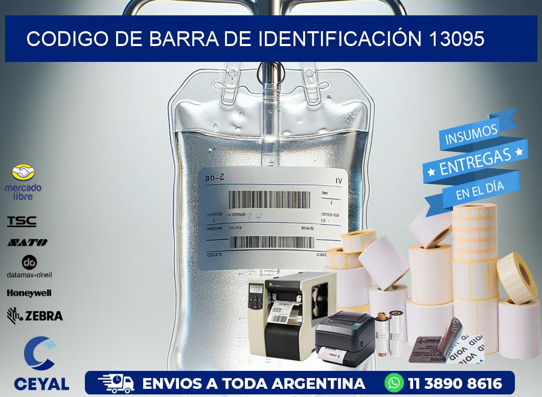 CODIGO DE BARRA DE IDENTIFICACIÓN 13095