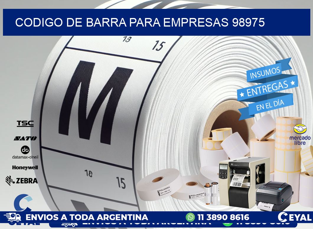CODIGO DE BARRA PARA EMPRESAS 98975