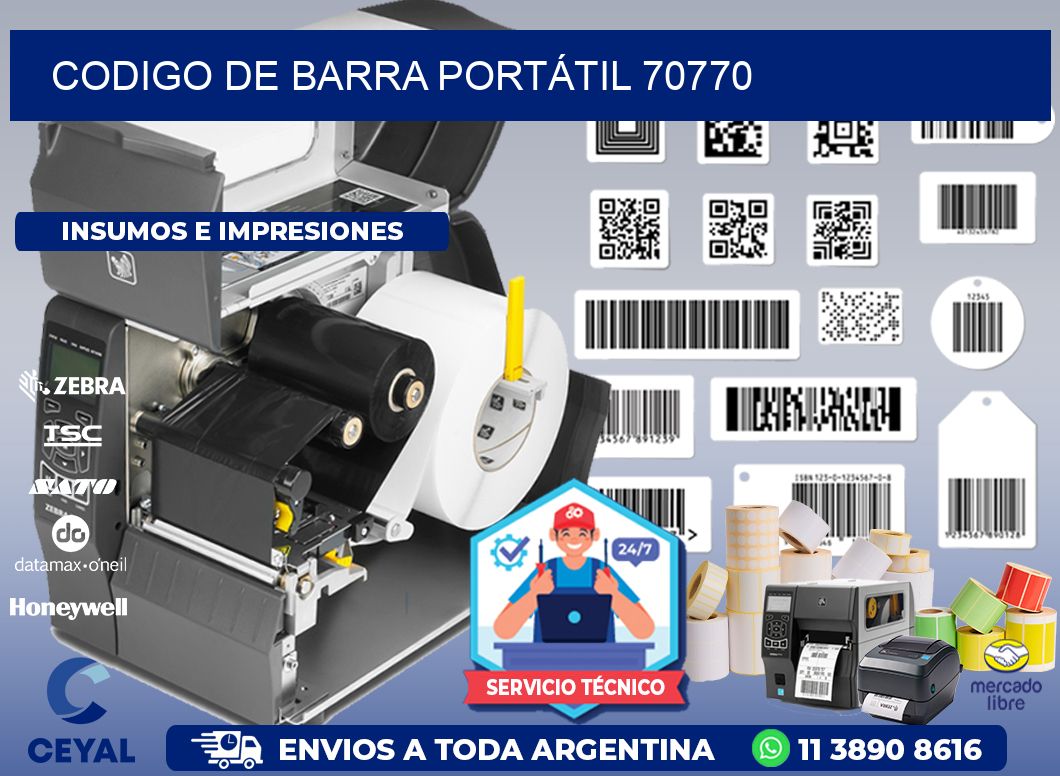 CODIGO DE BARRA PORTÁTIL 70770