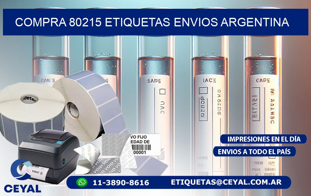COMPRA 80215 ETIQUETAS ENVIOS ARGENTINA