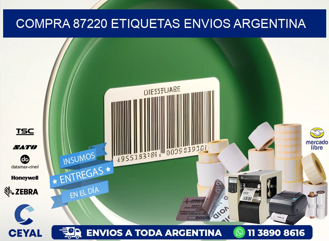 COMPRA 87220 ETIQUETAS ENVIOS ARGENTINA