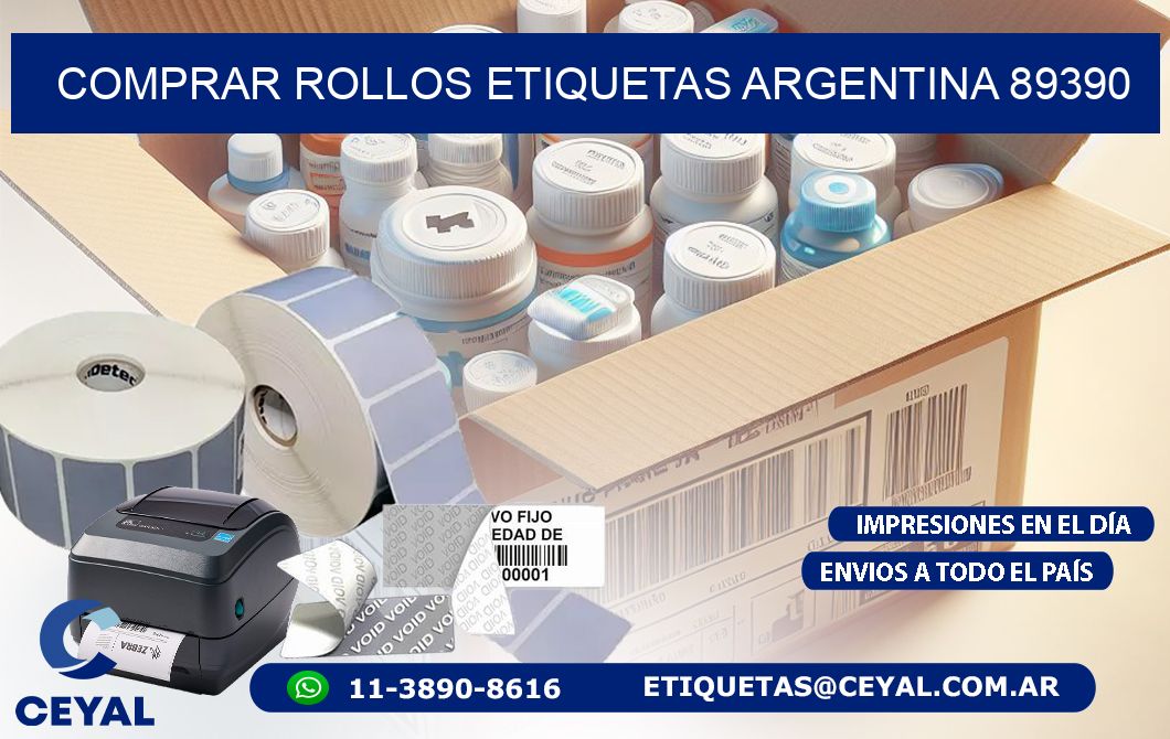 COMPRAR ROLLOS ETIQUETAS ARGENTINA 89390