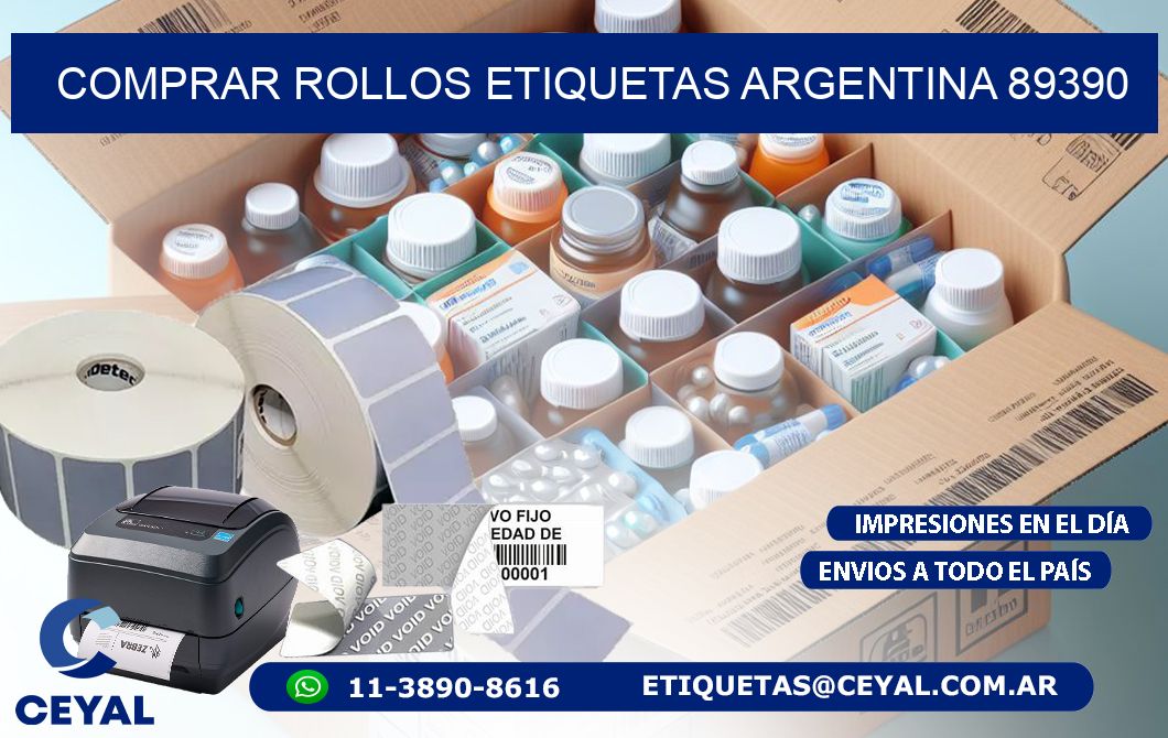 COMPRAR ROLLOS ETIQUETAS ARGENTINA 89390
