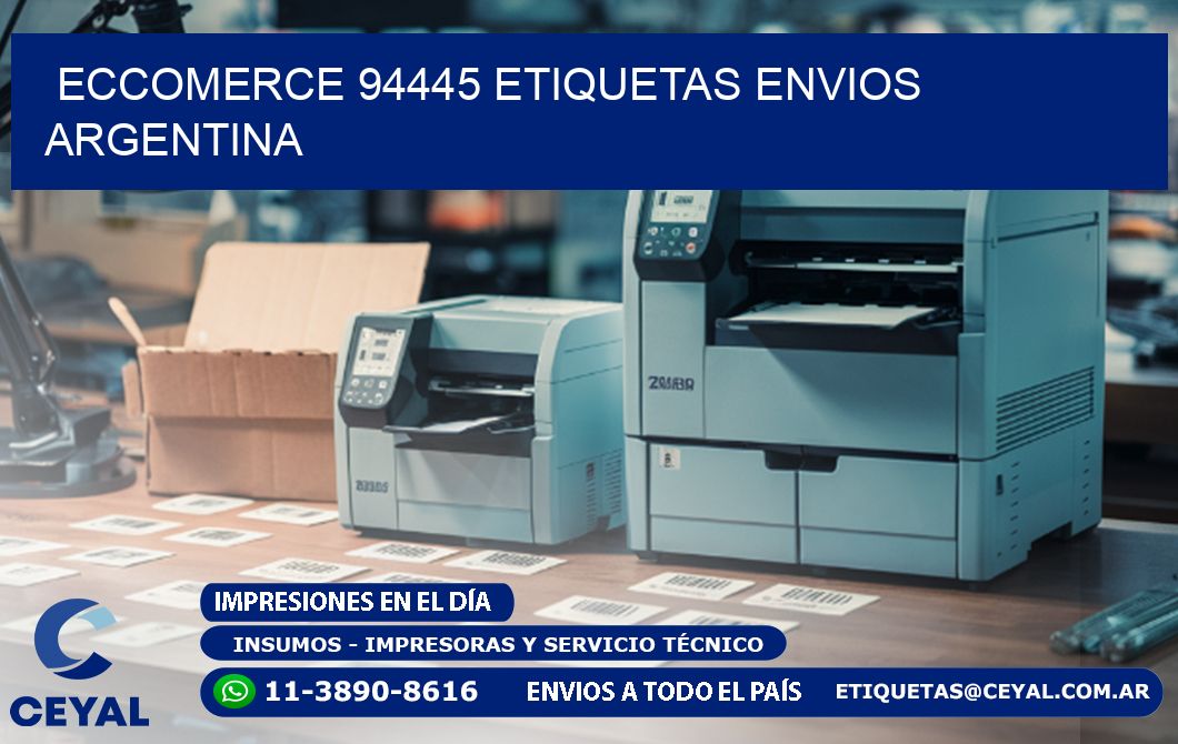 ECCOMERCE 94445 ETIQUETAS ENVIOS ARGENTINA