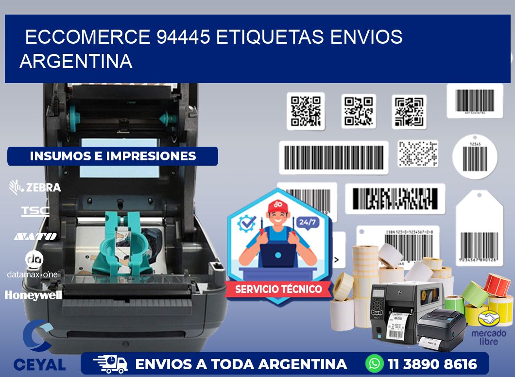 ECCOMERCE 94445 ETIQUETAS ENVIOS ARGENTINA